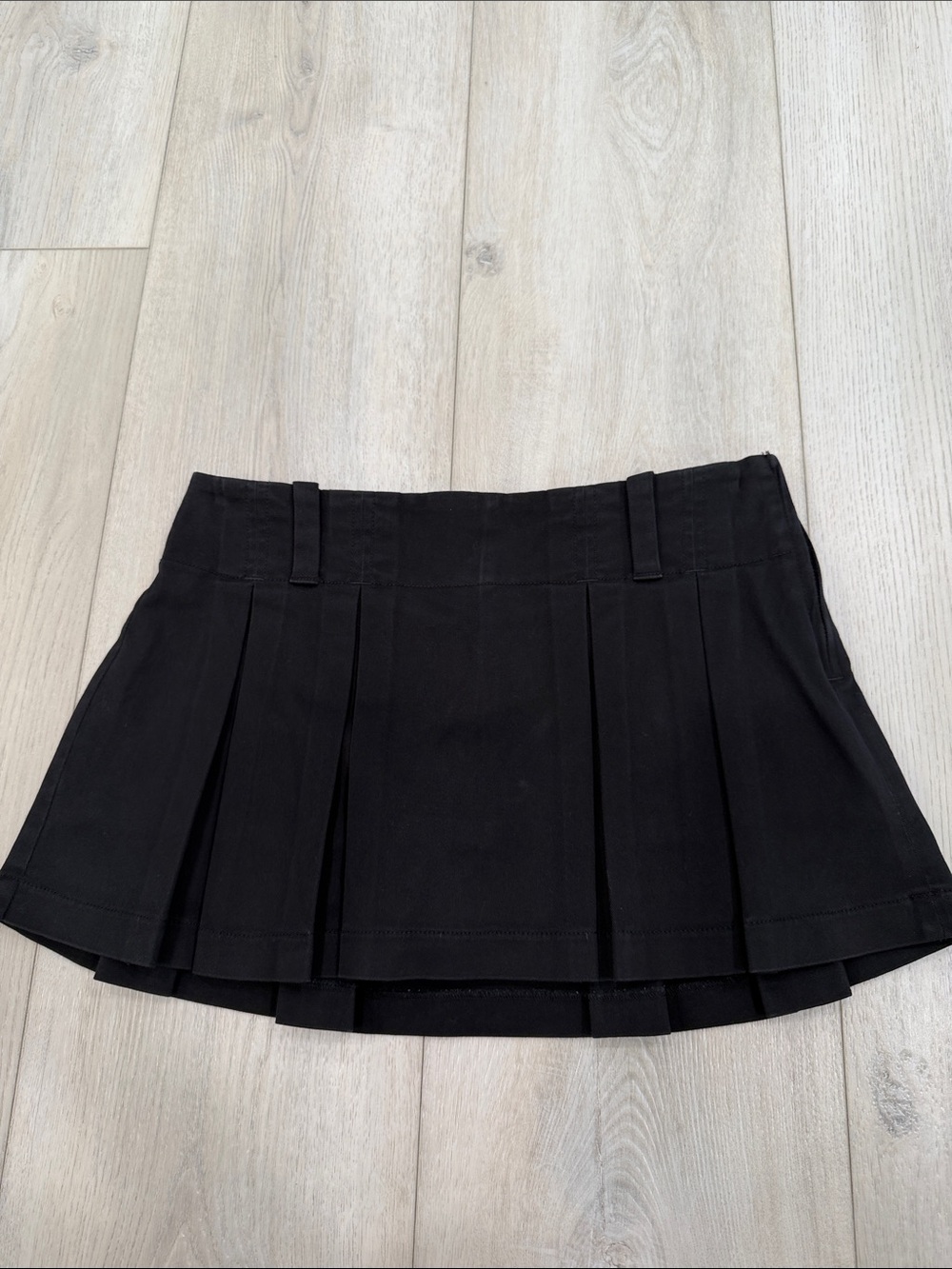 Sunday Best Black Pleated Mini Skirt